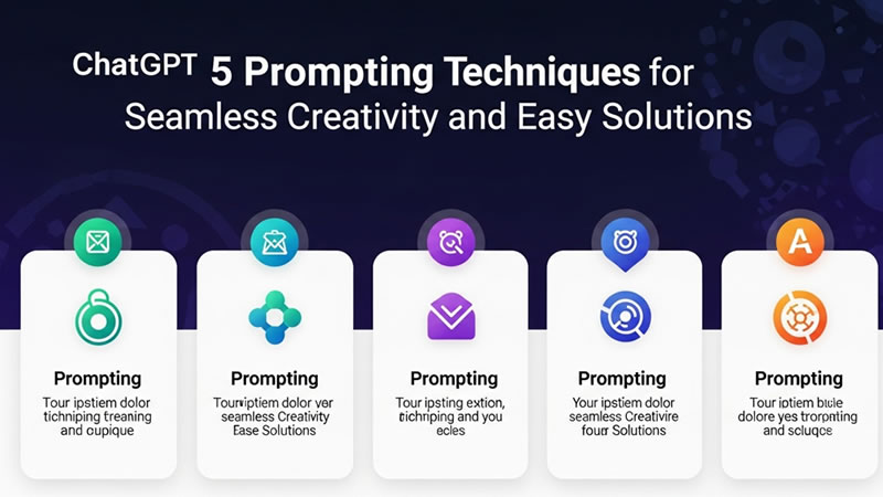 "Visual guide to five effective ChatGPT prompting strategies."