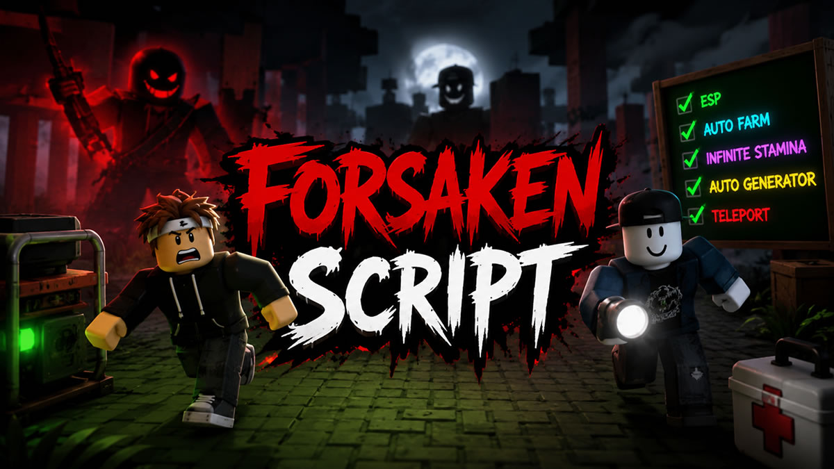 Best 3 Forsaken Script 2026 (Auto Farm, Infinite Stamina, ESP & Generator Farm)