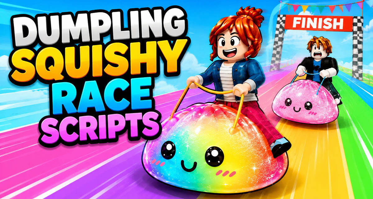 Dumpling Squishy Race Scripts Auto Farm and Auto Wins