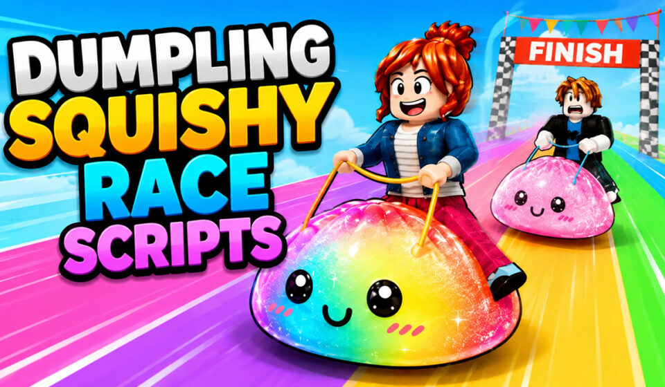 Dumpling Squishy Race Scripts Auto Farm and Auto Wins